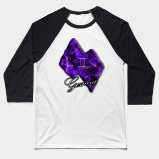 Zodiac Stone - Gemini Baseball T-Shirt